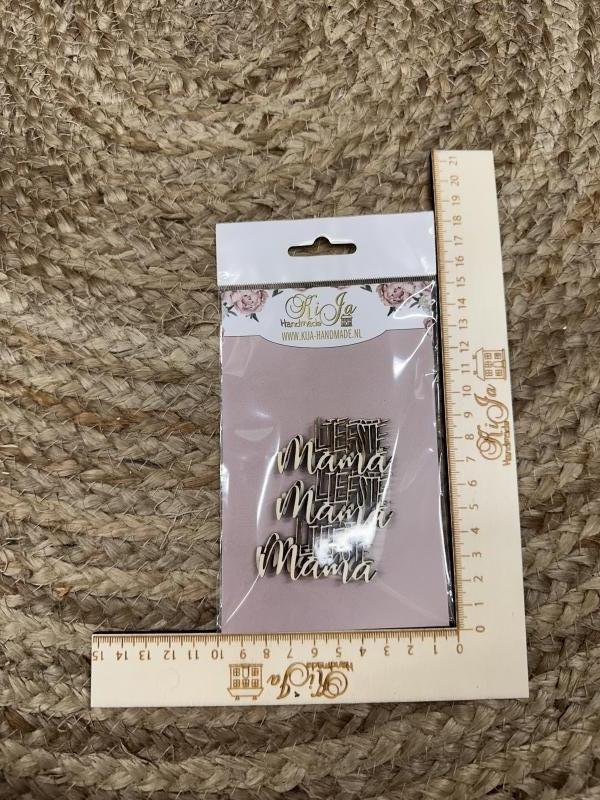 SALE Hout Liefste mama (6 stuks)