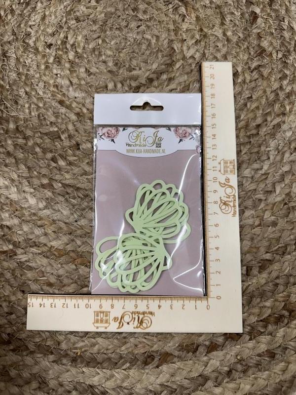 SALE 3d print mint Schelp open (6 stuks)