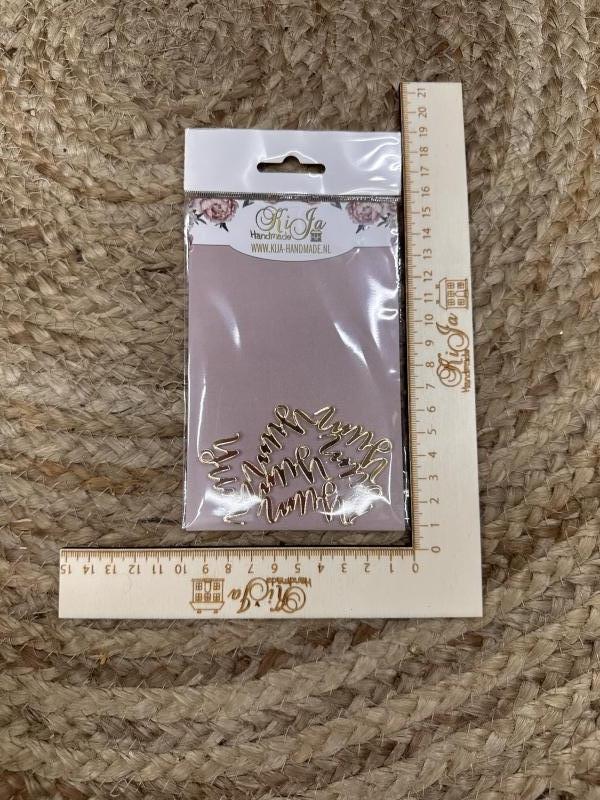 SALE Acryl goud Yum (6 stuks)