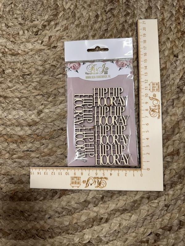 SALE Hout HipHip hooray (6 stuks)