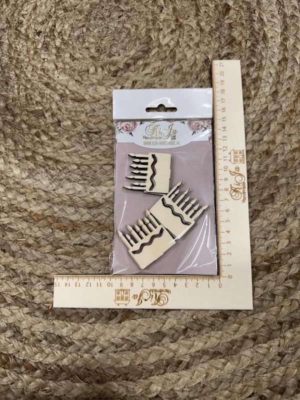 SALE Hout taart (6 stuks)