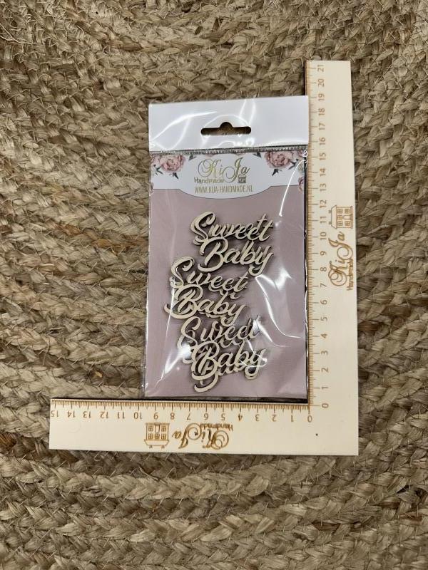 SALE Hout sweet baby (6 stuks)
