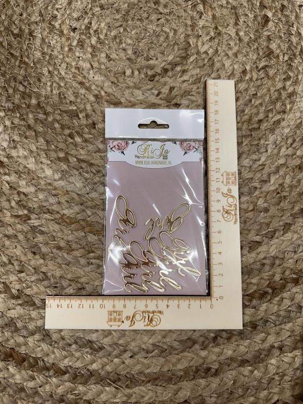 SALE Acryl goud girl (6 stuks)