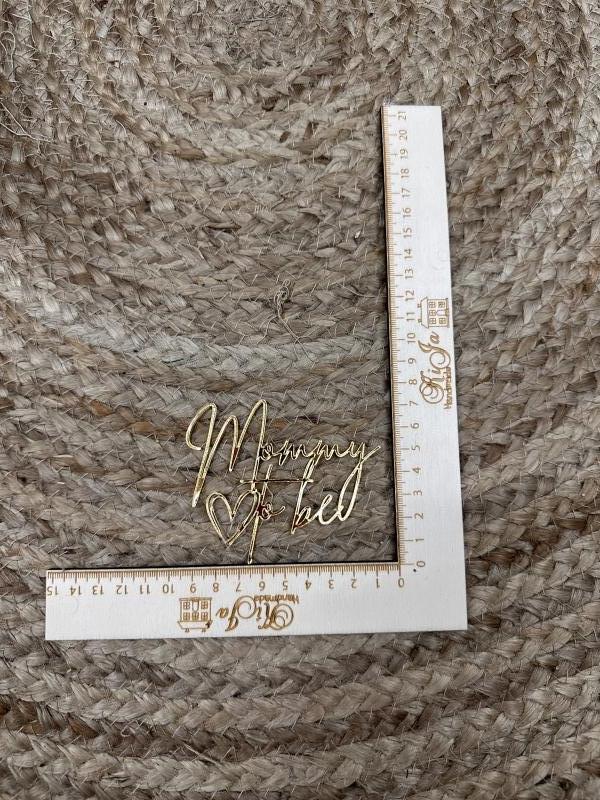 SALE Acryl  goud mommy to be