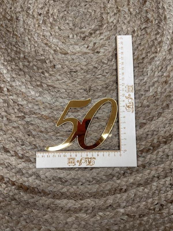 SALE Acryl goud 50