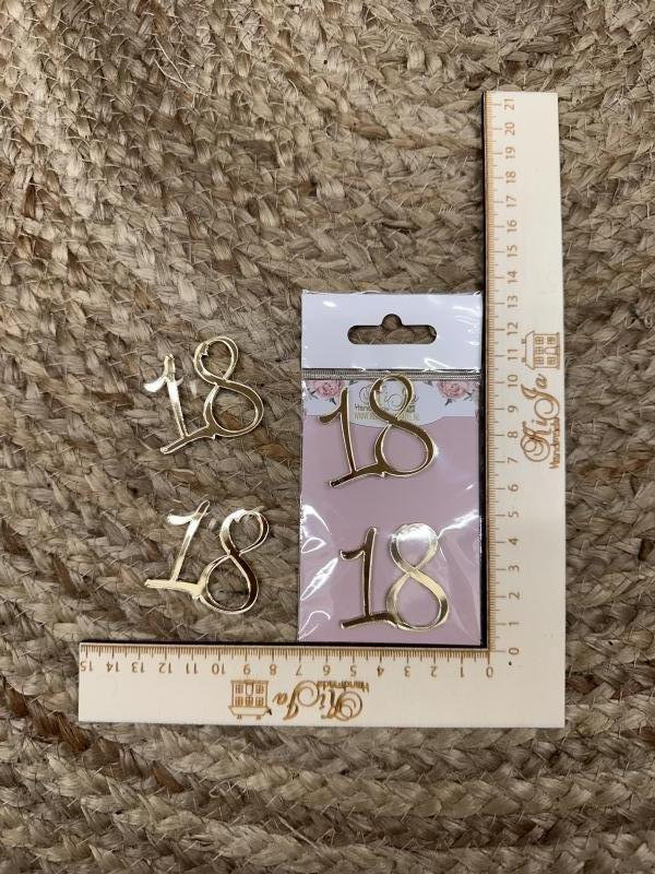 SALE Acryl goud 18 (3 stuks)
