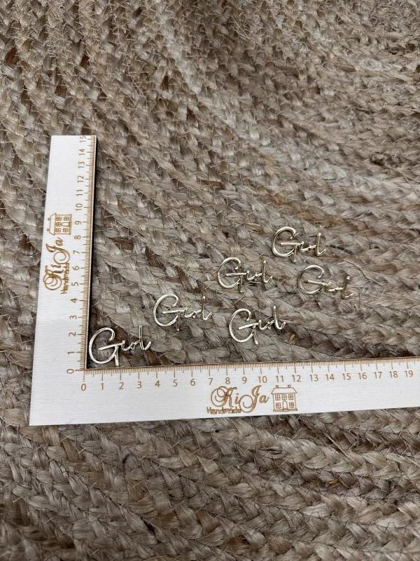 SALE Acryl goud girl (6 stuks)