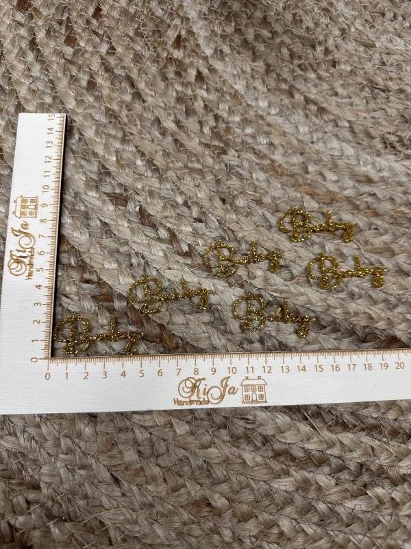 SALE Acryl glitter goud baby (6 stuks)