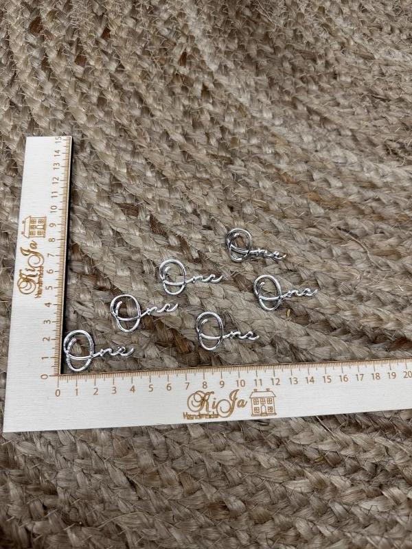 SALE Acryl zilver One (6 stuks)