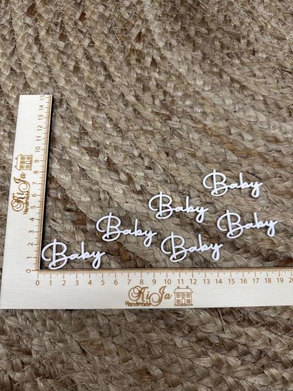 SALE Acryl wit baby (6 stuks)