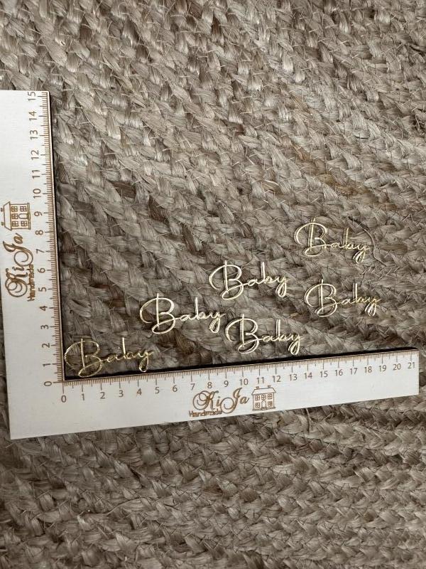 SALE Acryl goud baby(6 stuks)
