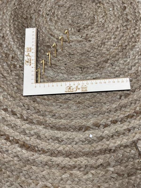 SALE Acryl goud cijfer 1 (6 stuks)