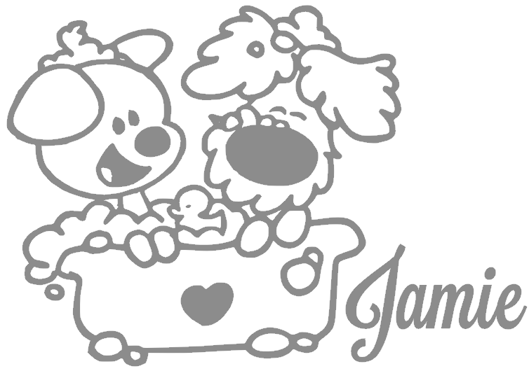 **Sticker Woezel en Pip Jamie