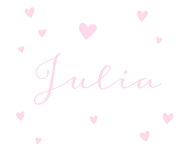 Geboorte sticker Julia