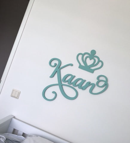 Houten decoratie kroon 2