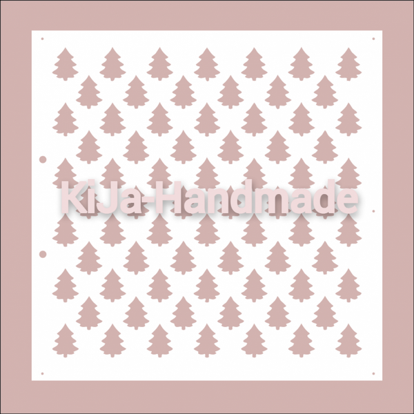 Stencil Kerstbomen