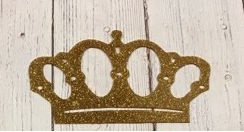 Acryl glitter Kroon 1