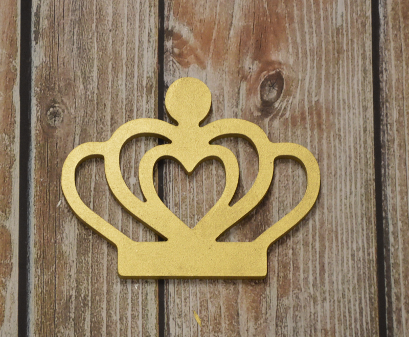 Houten decoratie kroon 2
