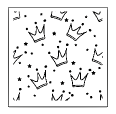 Koek fondant stempel Kroontjes patroon