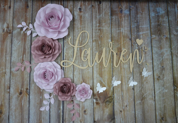 Paper flower set Alessia + Naam