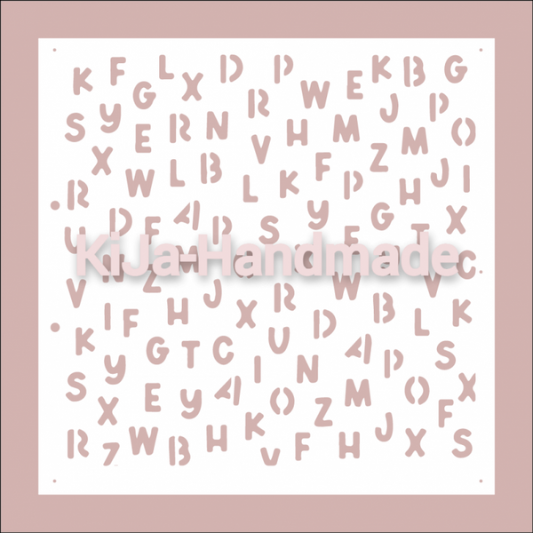 Stencil Letters en cijfers