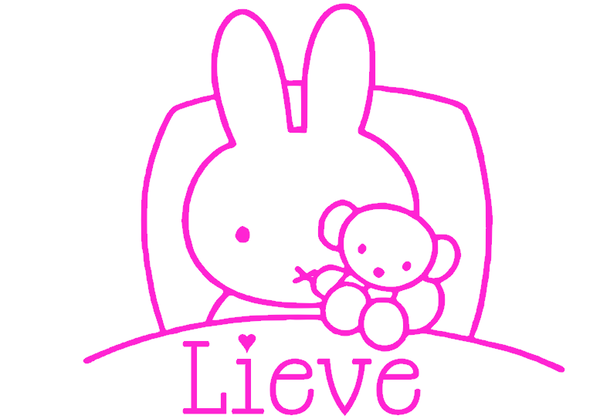 **Sticker Nijntje Lieve