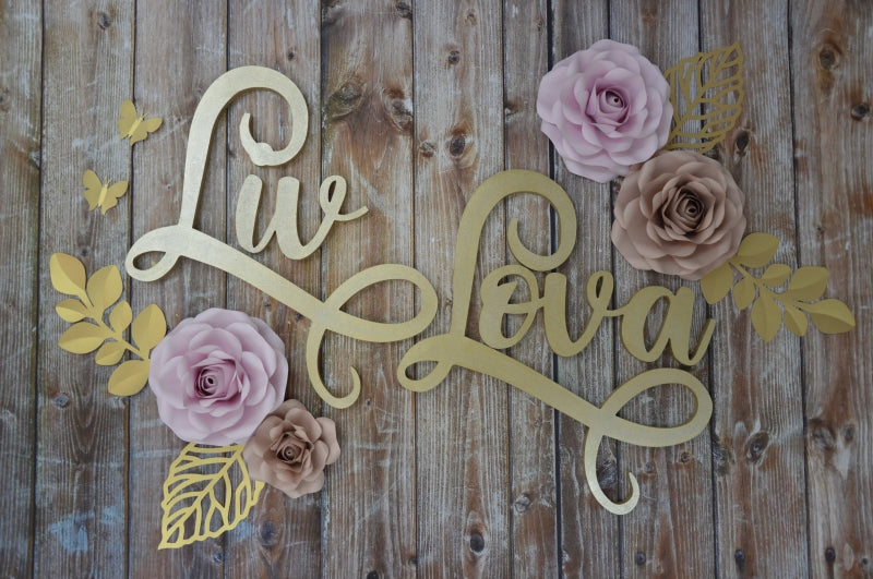 Paper flower set Liv + Naam
