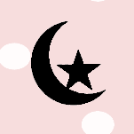 Cupcaketopper Maan met ster