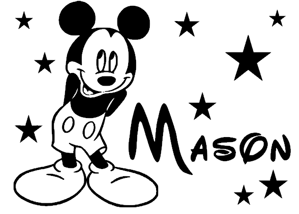 **Sticker Mickey mason