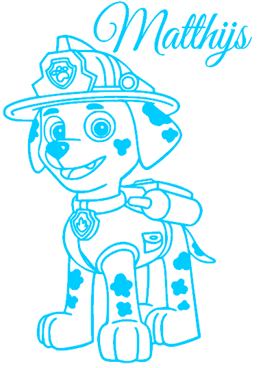 **Sticker Paw Patrol Matthijs