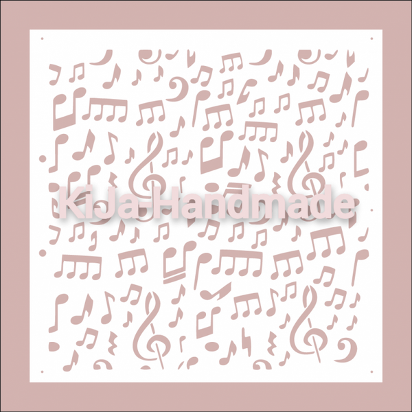 Stencil muzieknoten