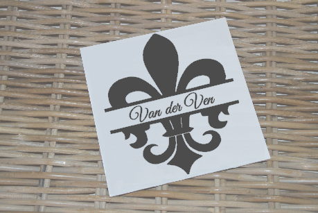 Naambordje Franse Lelie