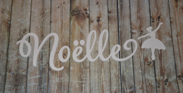 Houten decoratie ballerina