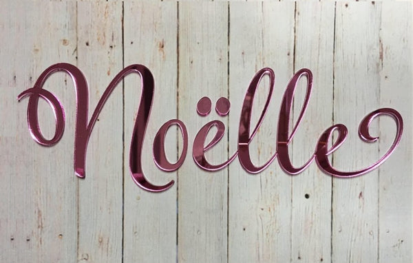 Acryl spiegel Kindernaam Sierlijk