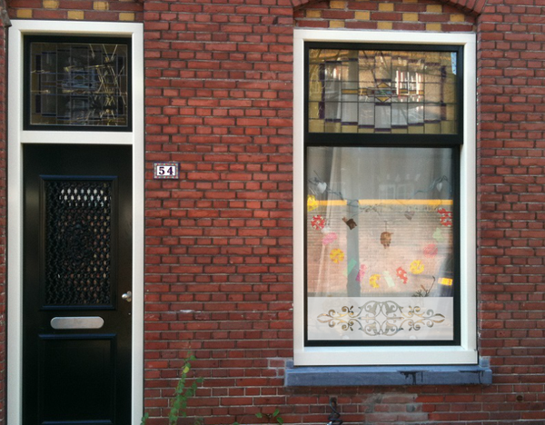 Raamfolie Horizontaal ornament 2