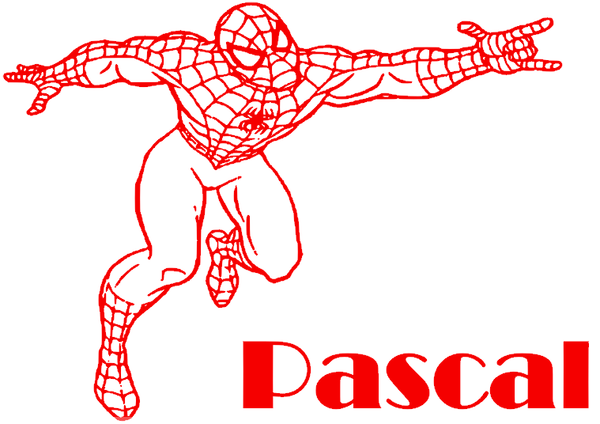 **Sticker Spiderman Pascal