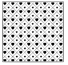 Koek fondant Patroon hartjes ruit