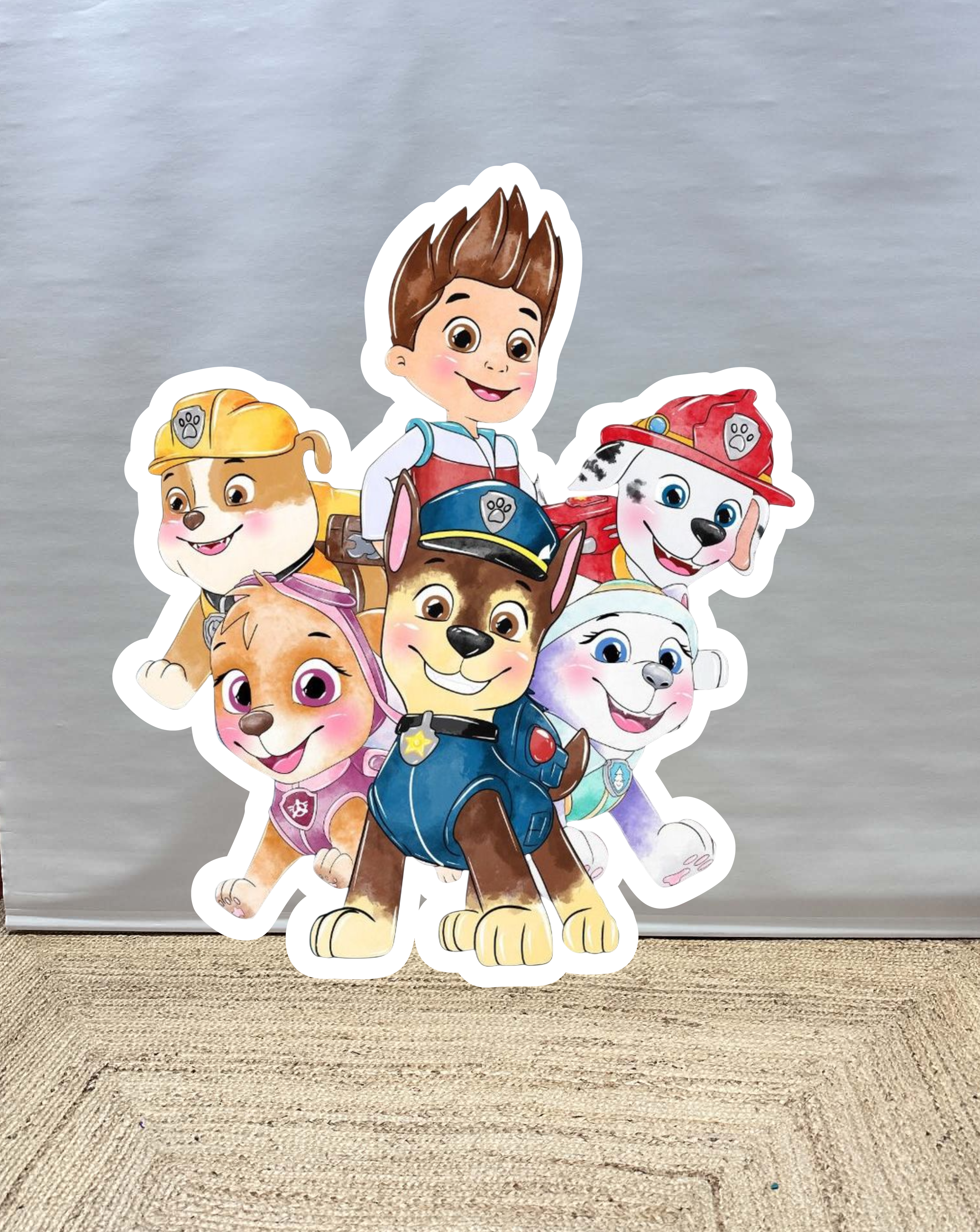Paw patrol samen cut-out decoratie voor feest