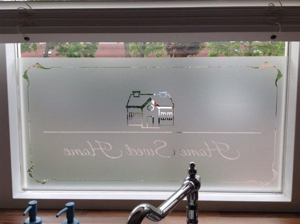 Raamfolie Huisje 2 Sierrand