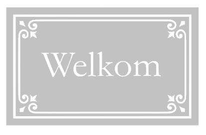 Raamfolie Ornament welkom