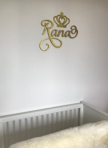 Houten decoratie kroon 2