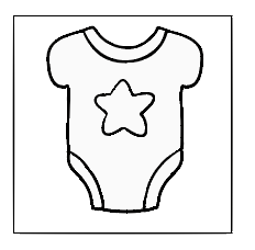 Koek fondant stempel Romper ster