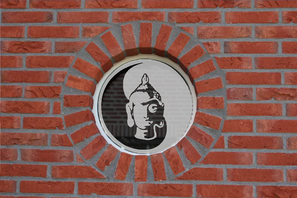 Raamfolie Rond Buddha