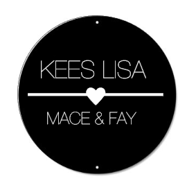 Naambordje rond streep met hart