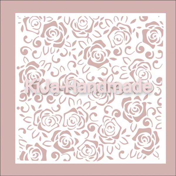 Stencil Rozen