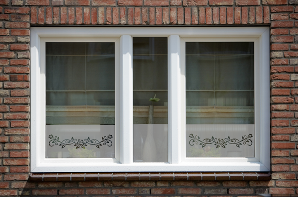 Raamfolie Horizontaal rozenkrans