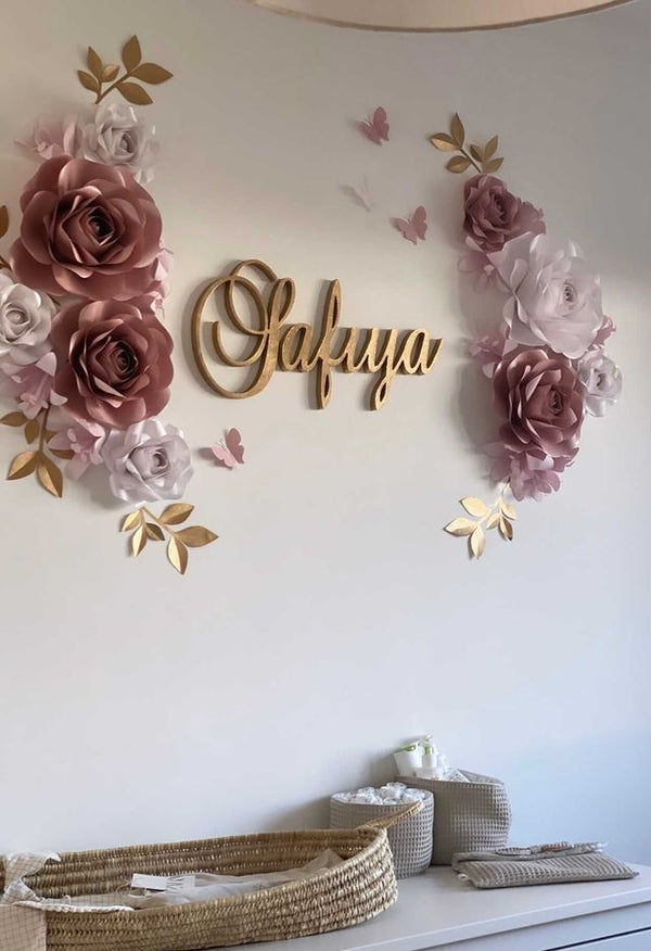 Paper flower set Safiya + Naam