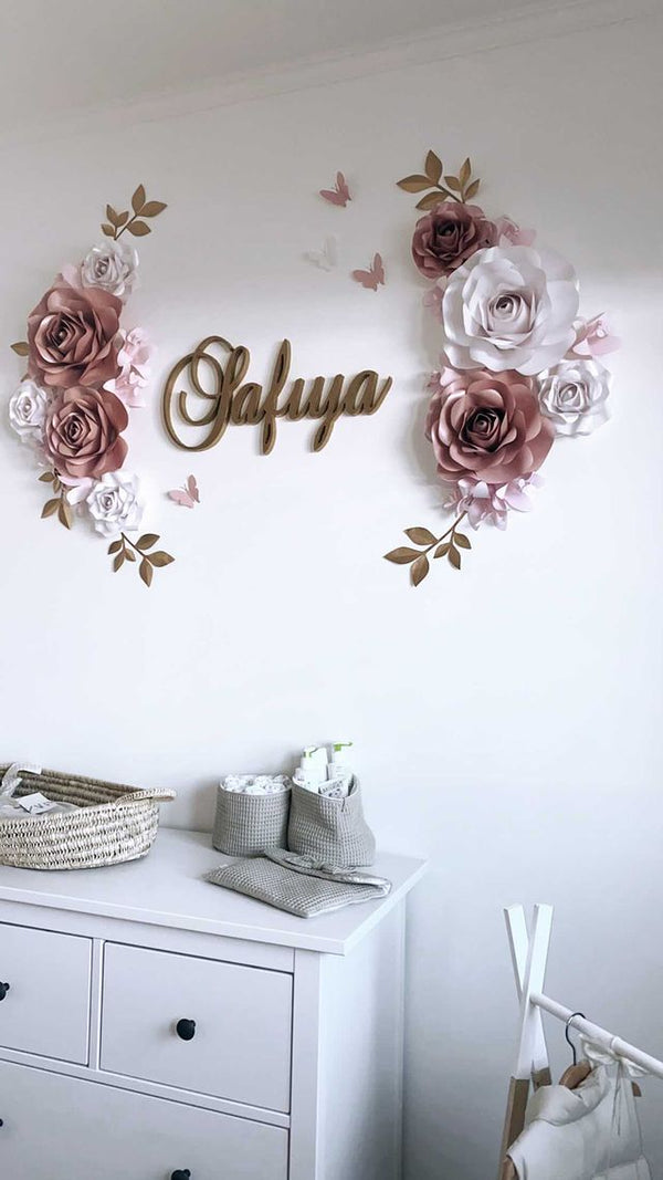 Paper flower set Safiya + Naam
