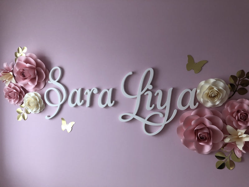 Paper flower set Sara + Naam