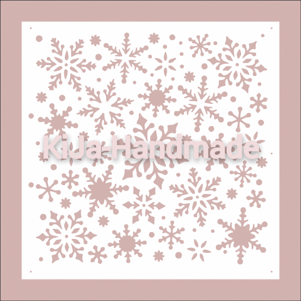 Stencil sneeuwvlokken